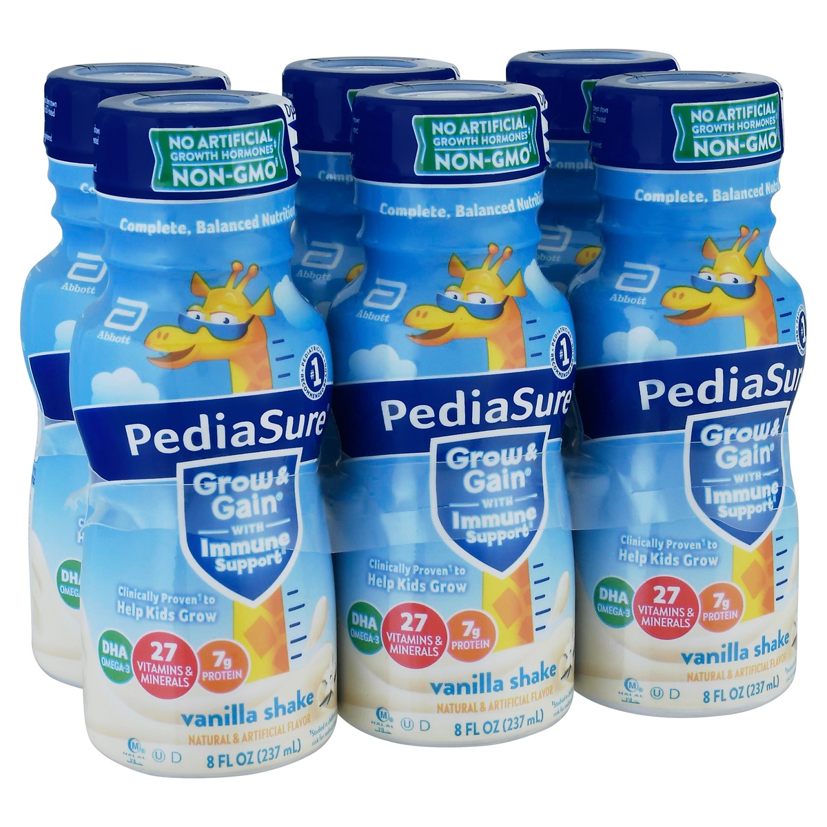 slide 2 of 11, PediaSure Grow & Gain Kids Ready-to-Drink Nutritional Shake, Vanilla, 6 ct; 8 fl oz