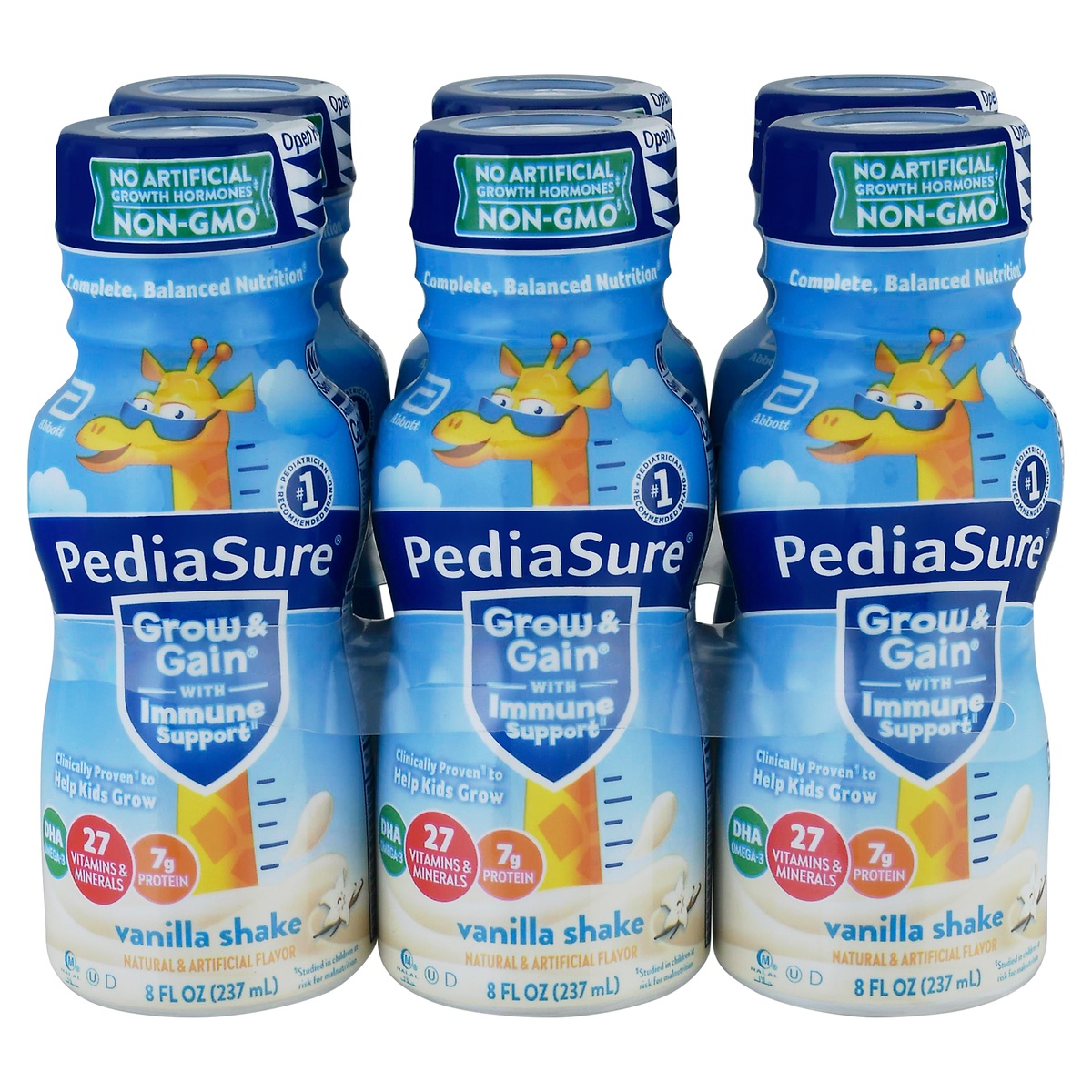 slide 11 of 11, PediaSure Grow & Gain Kids Ready-to-Drink Nutritional Shake, Vanilla, 6 ct; 8 fl oz