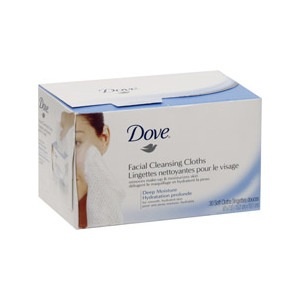 slide 1 of 1, Dove Facial Cleansing Cloths Deep Moisture Refill Pack, 30 ct