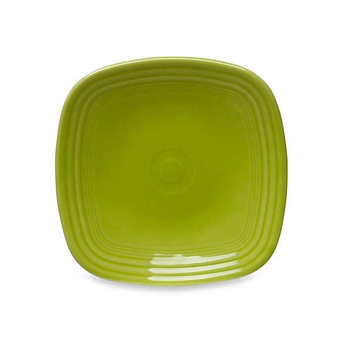 slide 1 of 1, Fiesta Square Salad Plate - Lemongrass, 1 ct