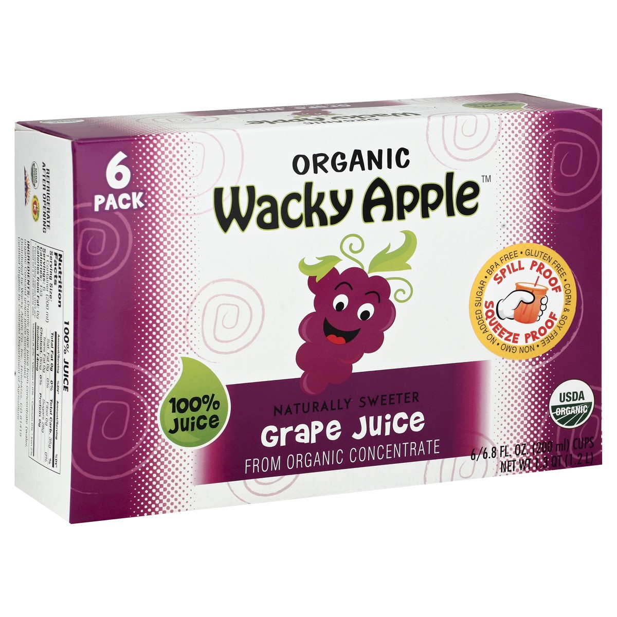 slide 6 of 7, Wacky Apple 100% Juice - 6 ct, 6 ct