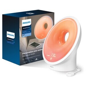 slide 1 of 1, Philips Smartsleep Connected Sleep And Wake-Up Light Therapy Lamp, Smartphone Enabled With Built-In Bedroom Monitor, 1 ct