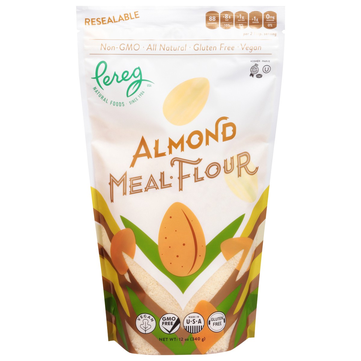 slide 1 of 9, Pereg Almond Meal Flou, 12 oz