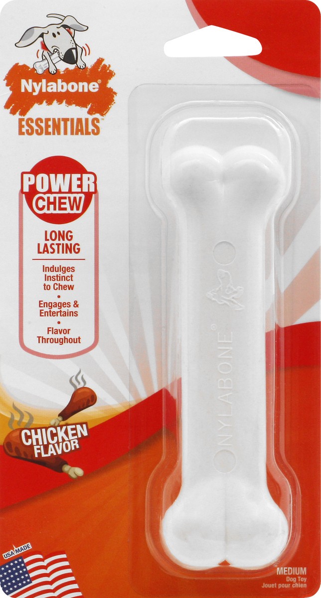 slide 4 of 9, Nylabone Chicken Chew Bone Medium, 1 ct