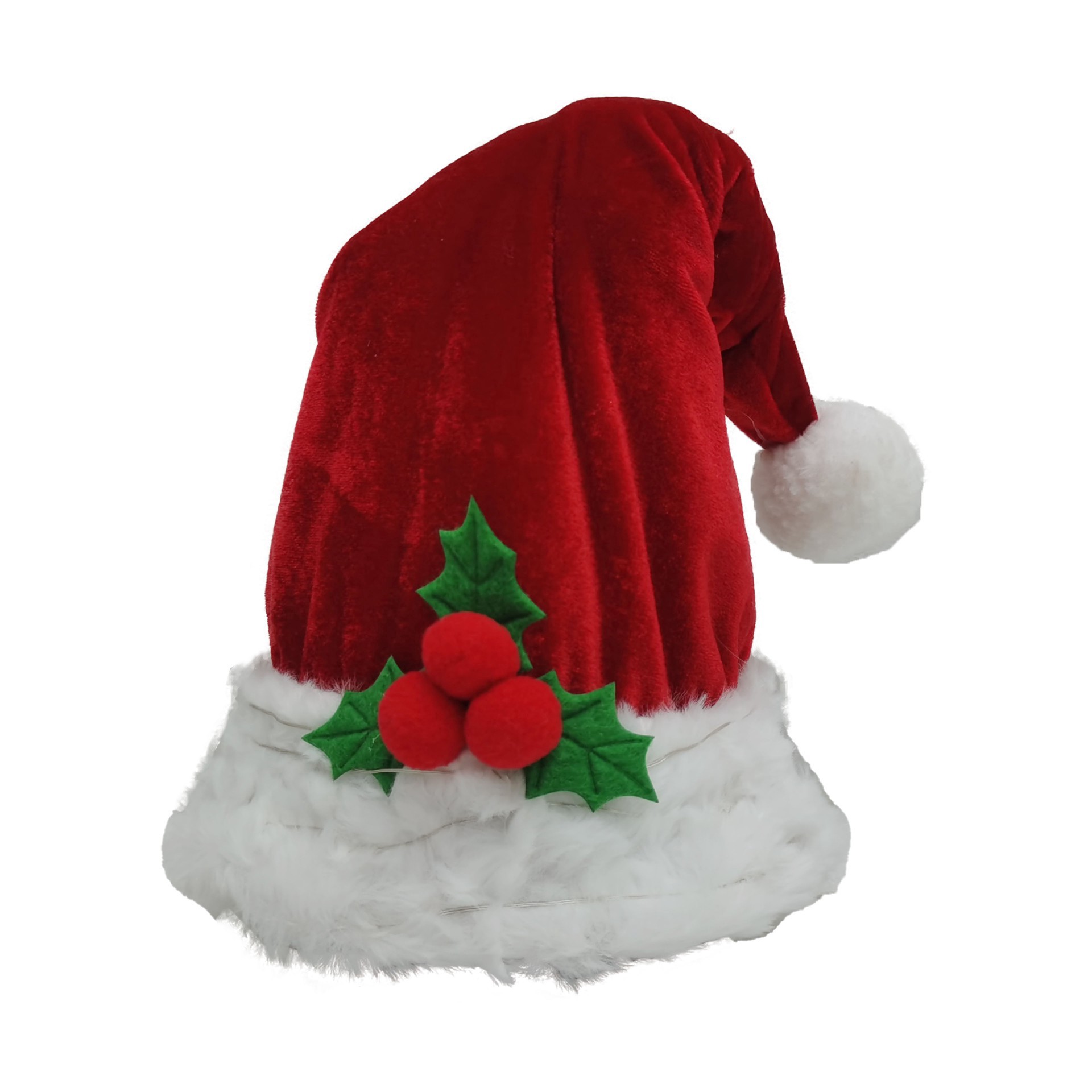 slide 2 of 4, 9" Santa Hat Lighted Tree Topper By Ashland, 8.9 in