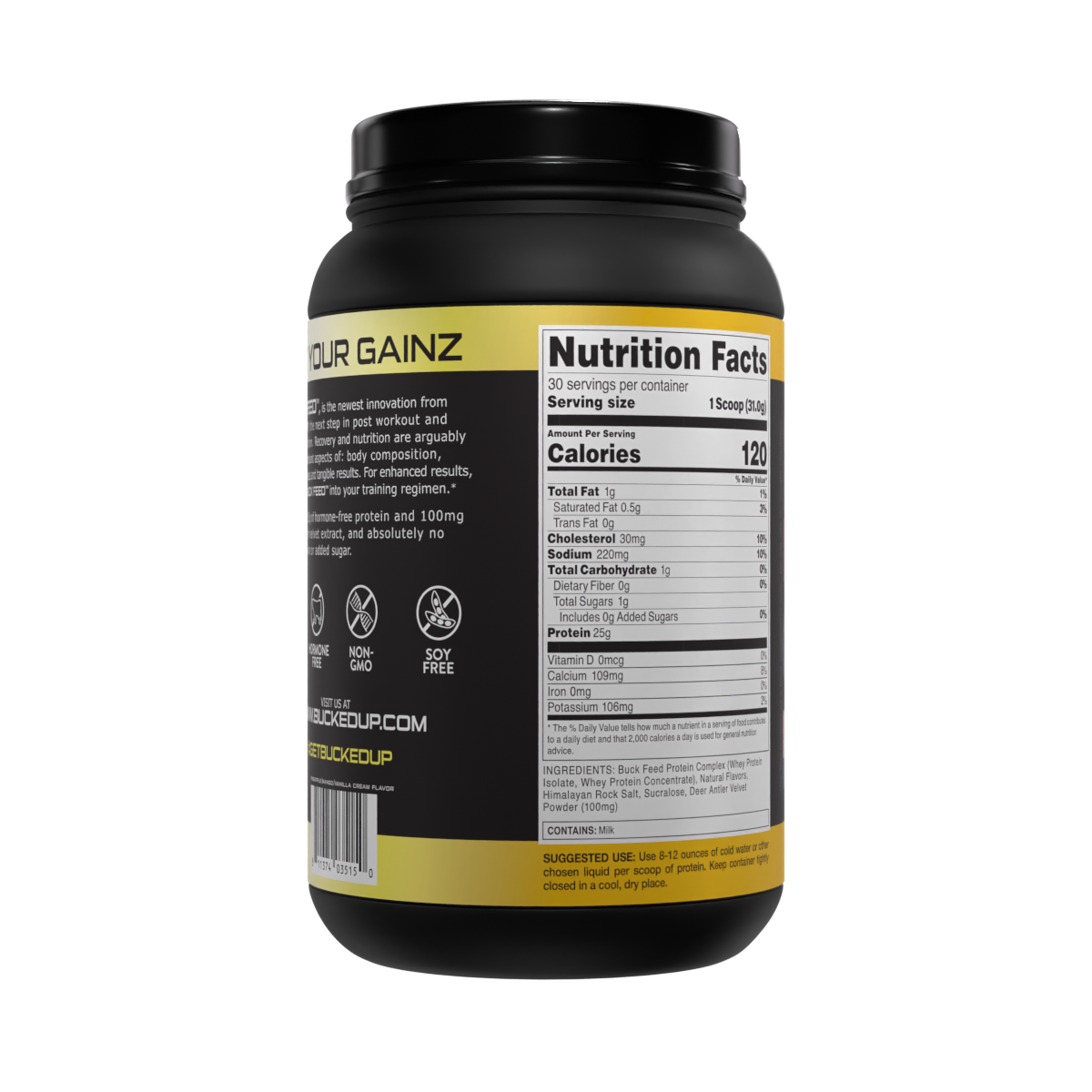 slide 4 of 4, Bucked Up Swole Whip Protein, 11.01 oz