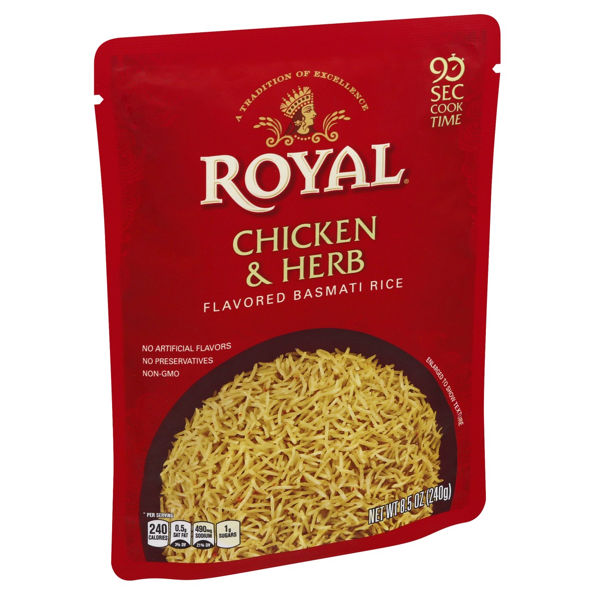 slide 5 of 9, Royal Chicken & Herb Basmati Rice, 8.5 Oz., 1 ct