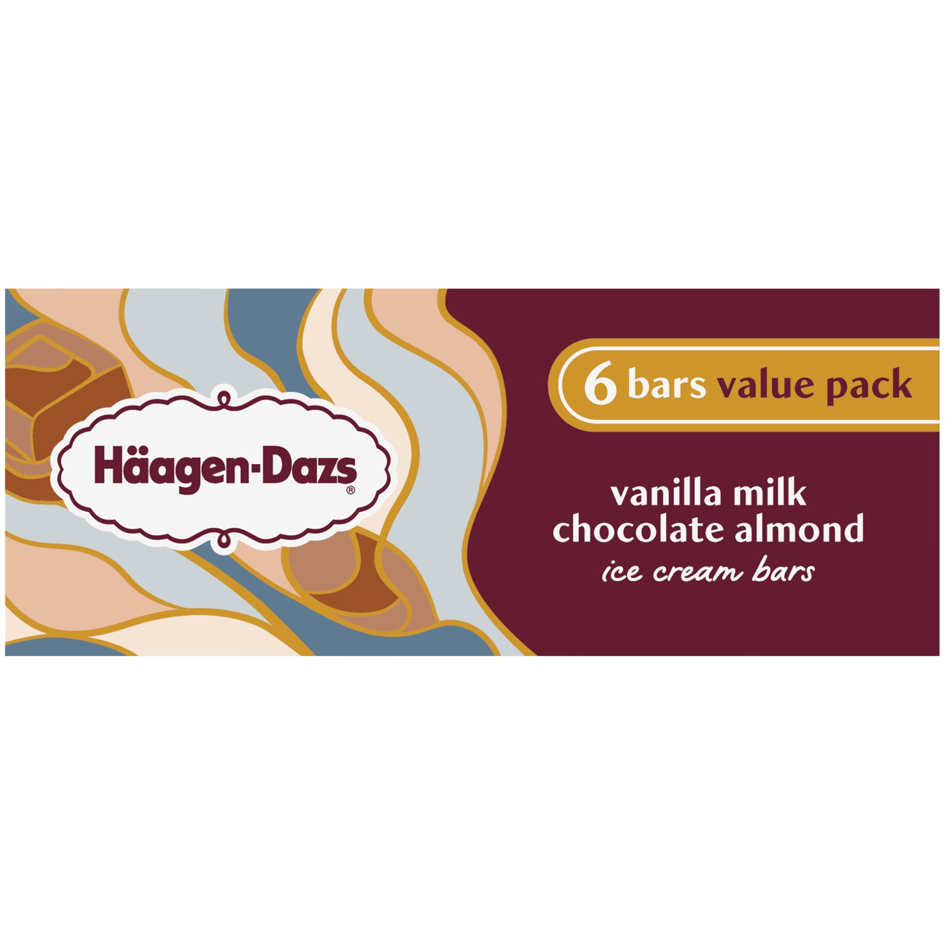slide 5 of 7, Haagen-Dazs Vanilla Milk Chocolate Almond Ice Cream Bars, 6 ct; 3 fl oz