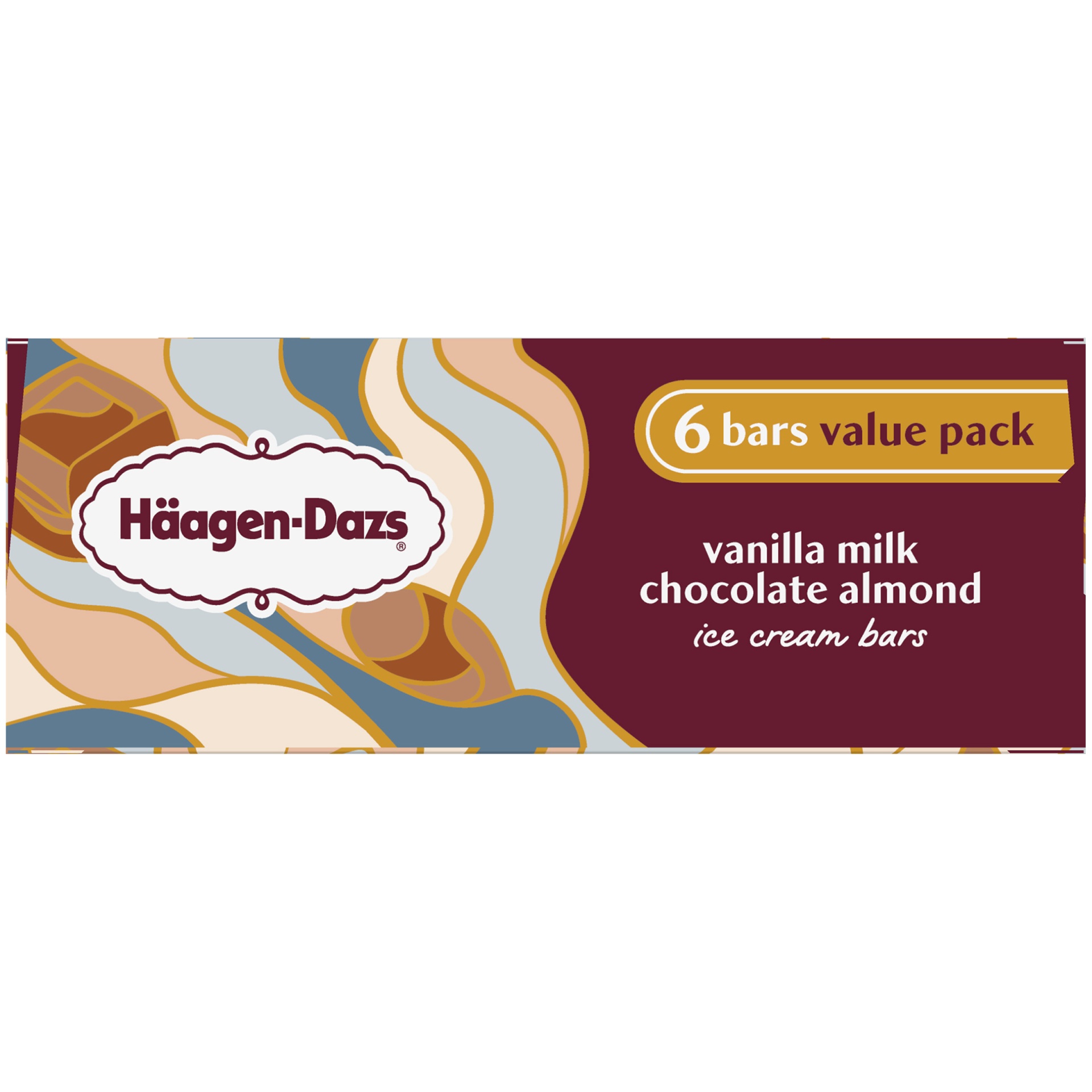 slide 7 of 7, Haagen-Dazs Vanilla Milk Chocolate Almond Ice Cream Bars, 6 ct; 3 fl oz