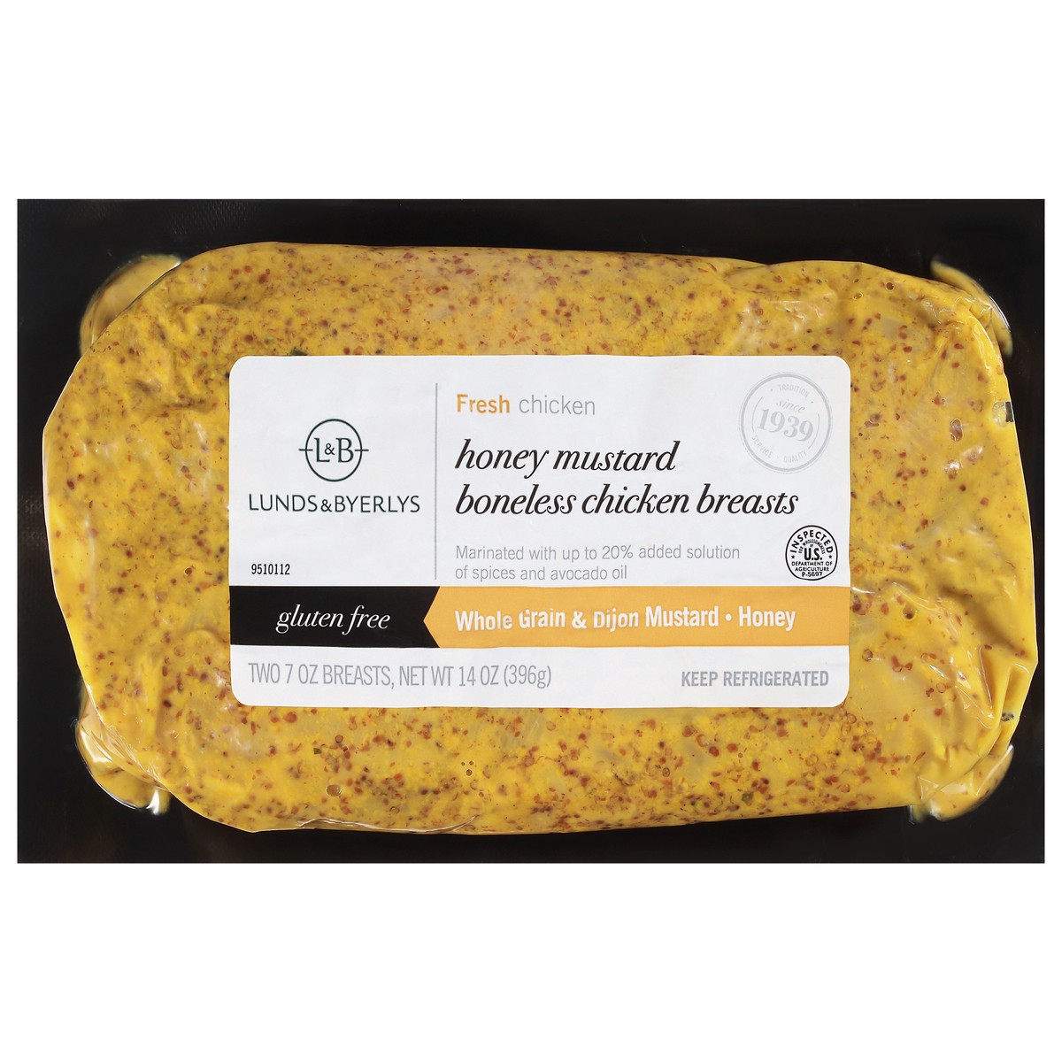 slide 3 of 4, Lunds & Byerlys Fresh Boneless Honey Mustard Chicken Breasts 2 - 7 oz Each, 2 ct