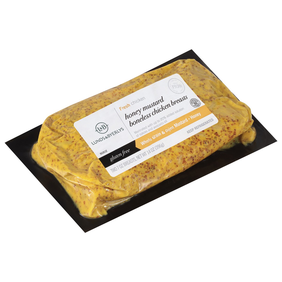 slide 2 of 4, Lunds & Byerlys Fresh Boneless Honey Mustard Chicken Breasts 2 - 7 oz Each, 2 ct