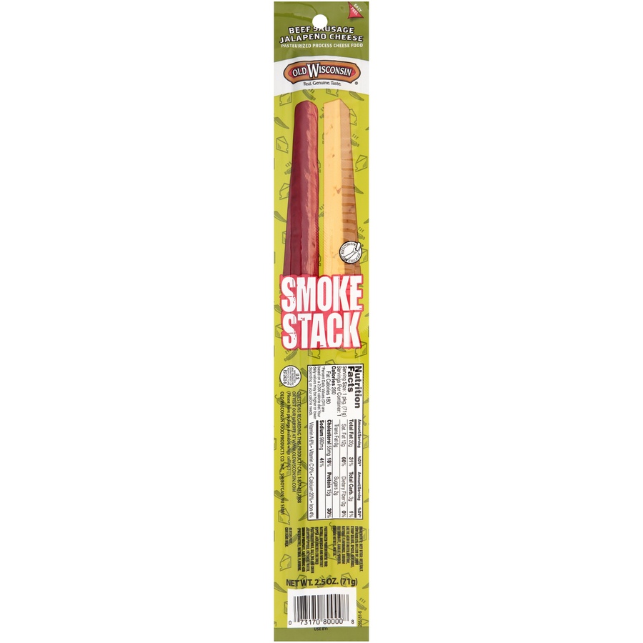 slide 1 of 6, Snack Sticks Old Wisconsin Snack Sticks Beef & Jalapeno Smoke, 2.5 oz