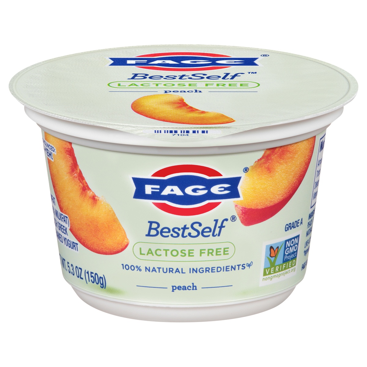 slide 1 of 1, Fage BestSelf Lowfat Greek Strained Peach Yogurt 5.3 oz, 5.3 oz