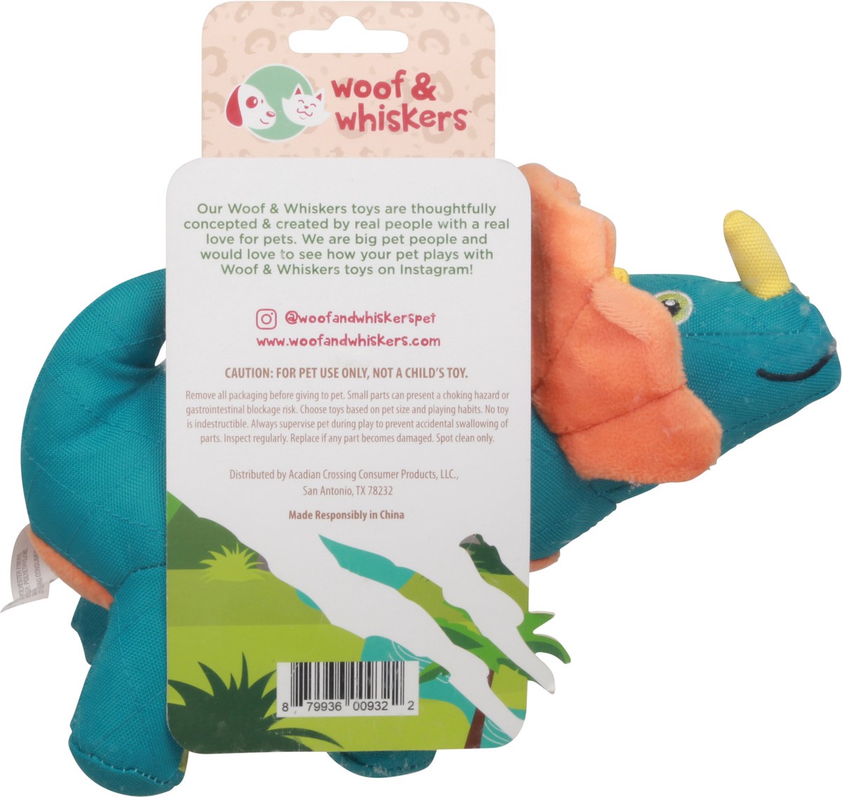 slide 8 of 9, Woof & Whiskers Pawhistoric Jungle Toy 1 ea Card, 1 ct