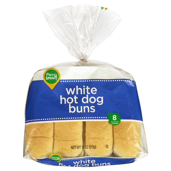 slide 1 of 2, Penny Smart Hot Dog Buns, 11 oz