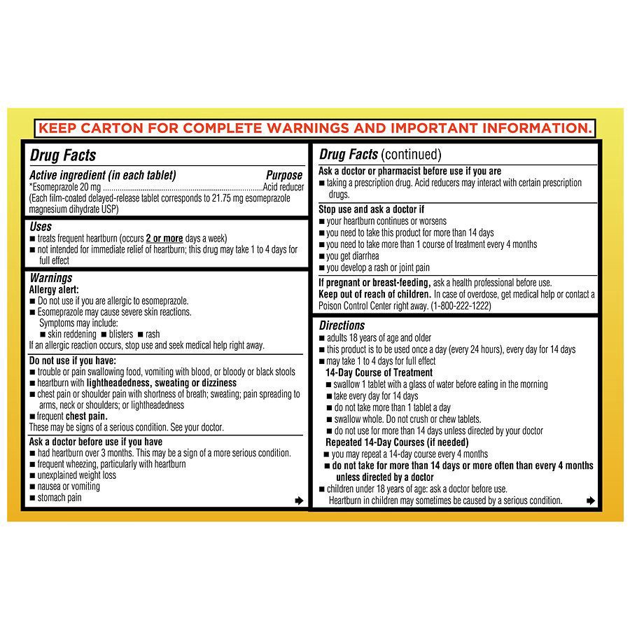 slide 4 of 5, Walgreens Esomeprazole Magnesium, 42 ct