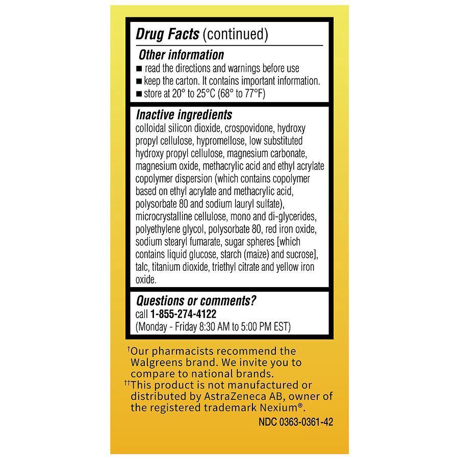 slide 5 of 5, Walgreens Esomeprazole Magnesium, 42 ct