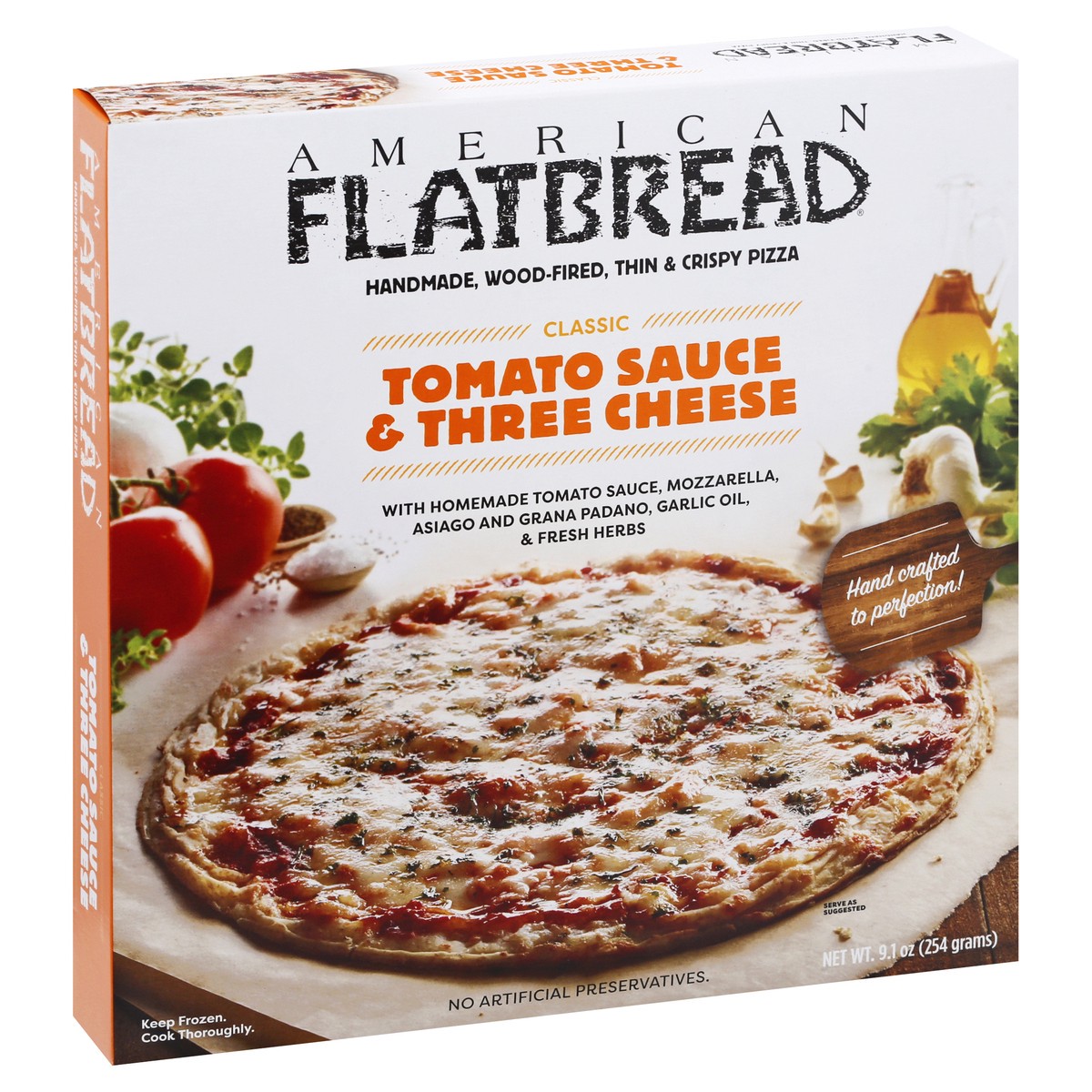 slide 7 of 13, American Flatbread Classic Tomato Sauce & Three Cheese Pizza 9.1 oz, 9.1 oz