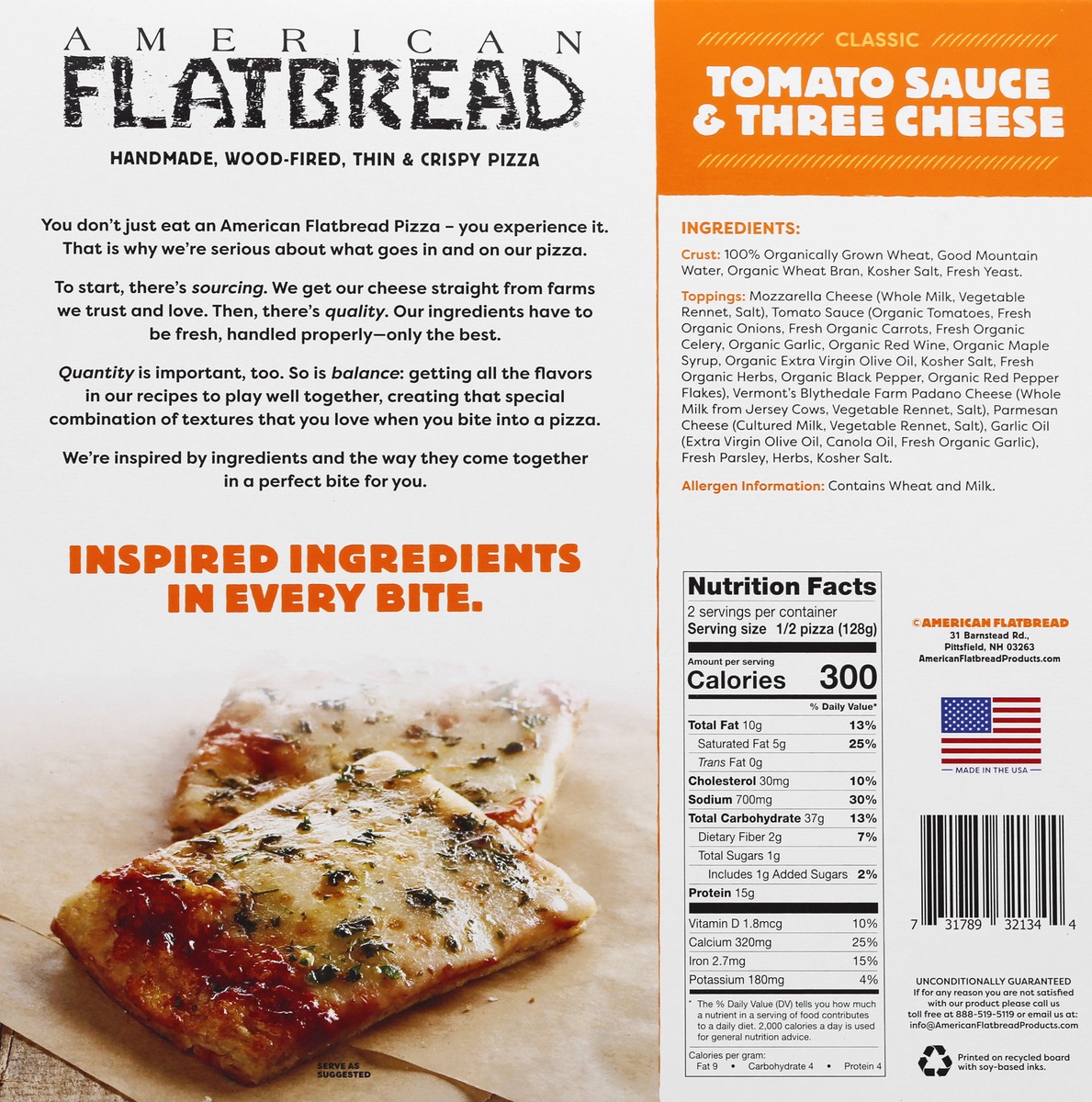 slide 8 of 13, American Flatbread Classic Tomato Sauce & Three Cheese Pizza 9.1 oz, 9.1 oz