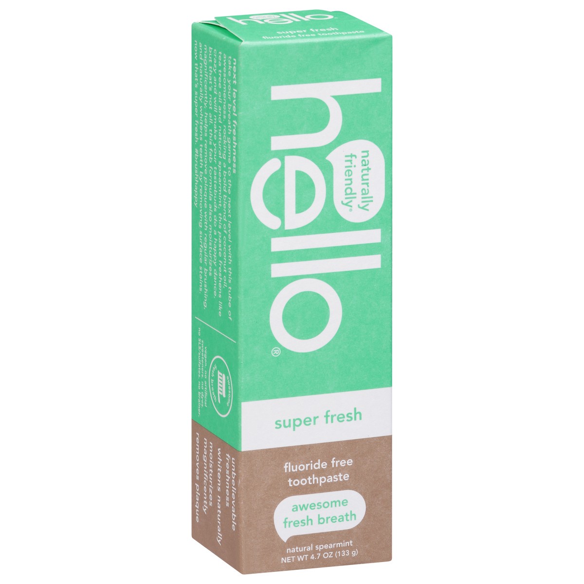 slide 2 of 9, Hello Super Fresh + Friendly Fluoride Free Toothpaste, 4.7 oz