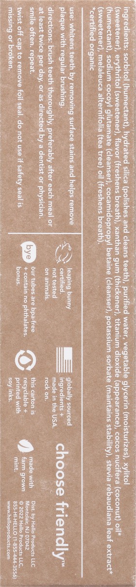 slide 4 of 9, Hello Super Fresh + Friendly Fluoride Free Toothpaste, 4.7 oz