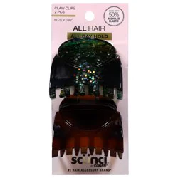 scünci No-Slip Grip Claw Clips - 2 Each