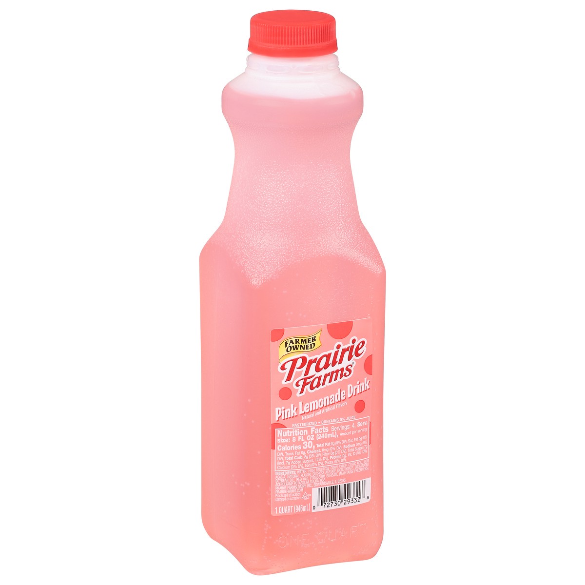 slide 13 of 13, Prairie Farms Pink Lemonade Drink 1 qt, 1 qt