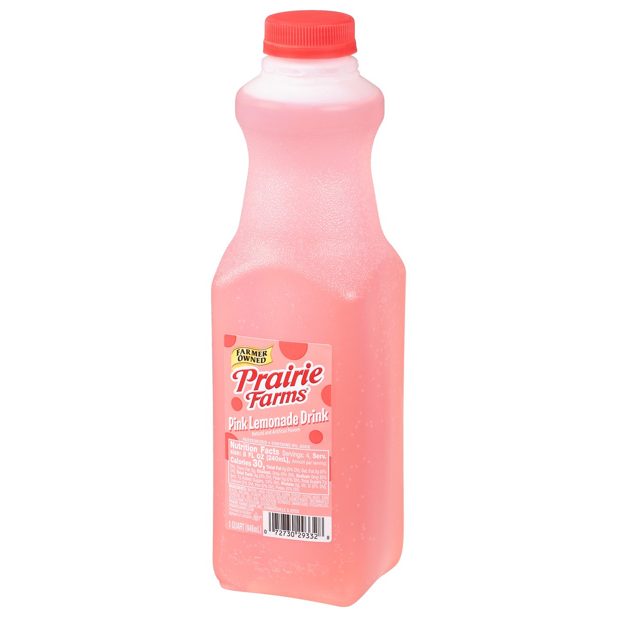 slide 4 of 13, Prairie Farms Pink Lemonade Drink 1 qt, 1 qt