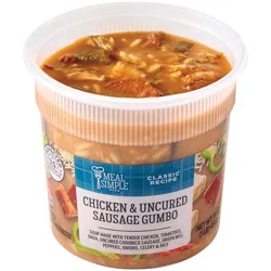Meal Simple by H-E-B Chicken & Uncured Sausage Gumbo Soup