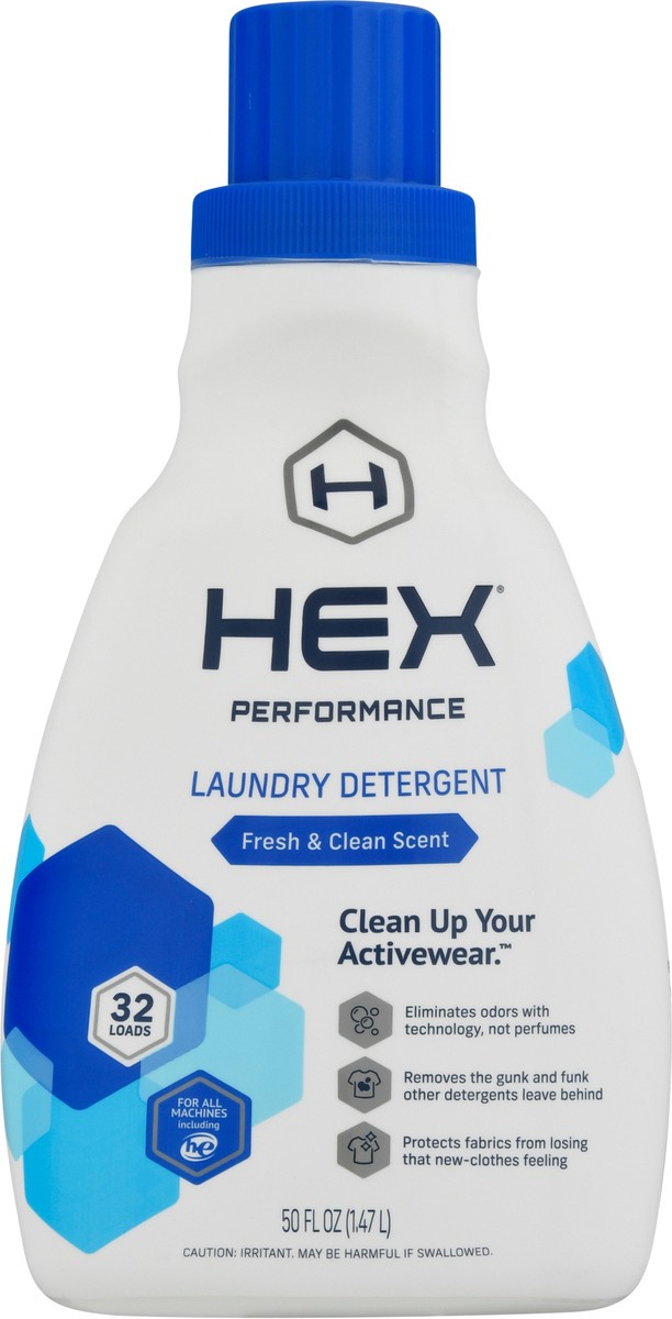 slide 8 of 13, Hex Performance Fresh & Clean Scent Laundry Detergent 50 fl oz, 50 fl oz