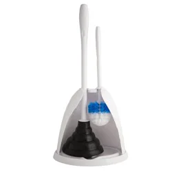 Plumbcraft Open Back Plunger and Brush Set