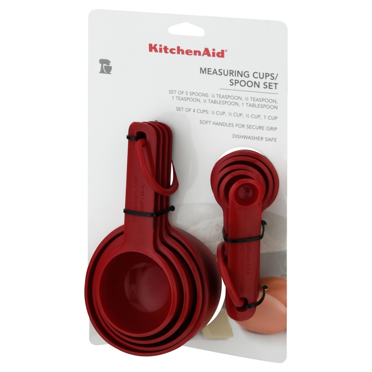 slide 9 of 9, KitchenAid Kitchen Aid Universal Measure Cups and Spoons, Red Set, 1 ct