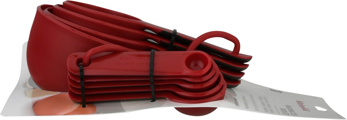 slide 7 of 9, KitchenAid Kitchen Aid Universal Measure Cups and Spoons, Red Set, 1 ct