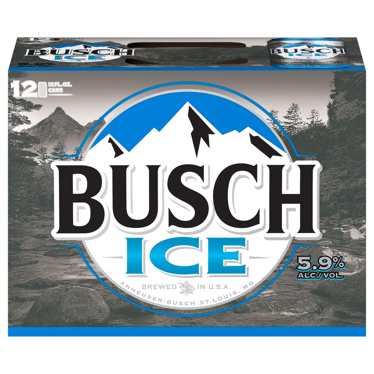 slide 1 of 1, Busch Ice Beer, 12 Pack 12 fl. oz. Cans, 12 ct; 12 fl oz