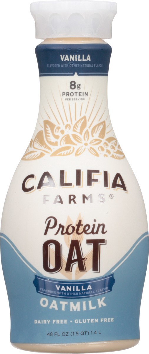 slide 1 of 8, Califia Farms Protein Oat Vanilla Oatmilk 48 fl oz, 48 oz