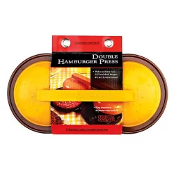 Charcoal Companion Plastic Double Hamburger Grilling Press