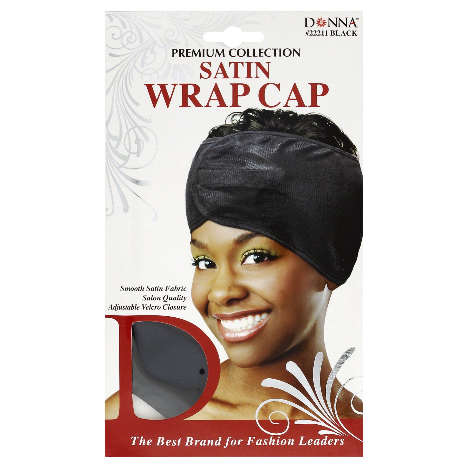 slide 1 of 2, Donna Satin Wrap Cap, 1 ct