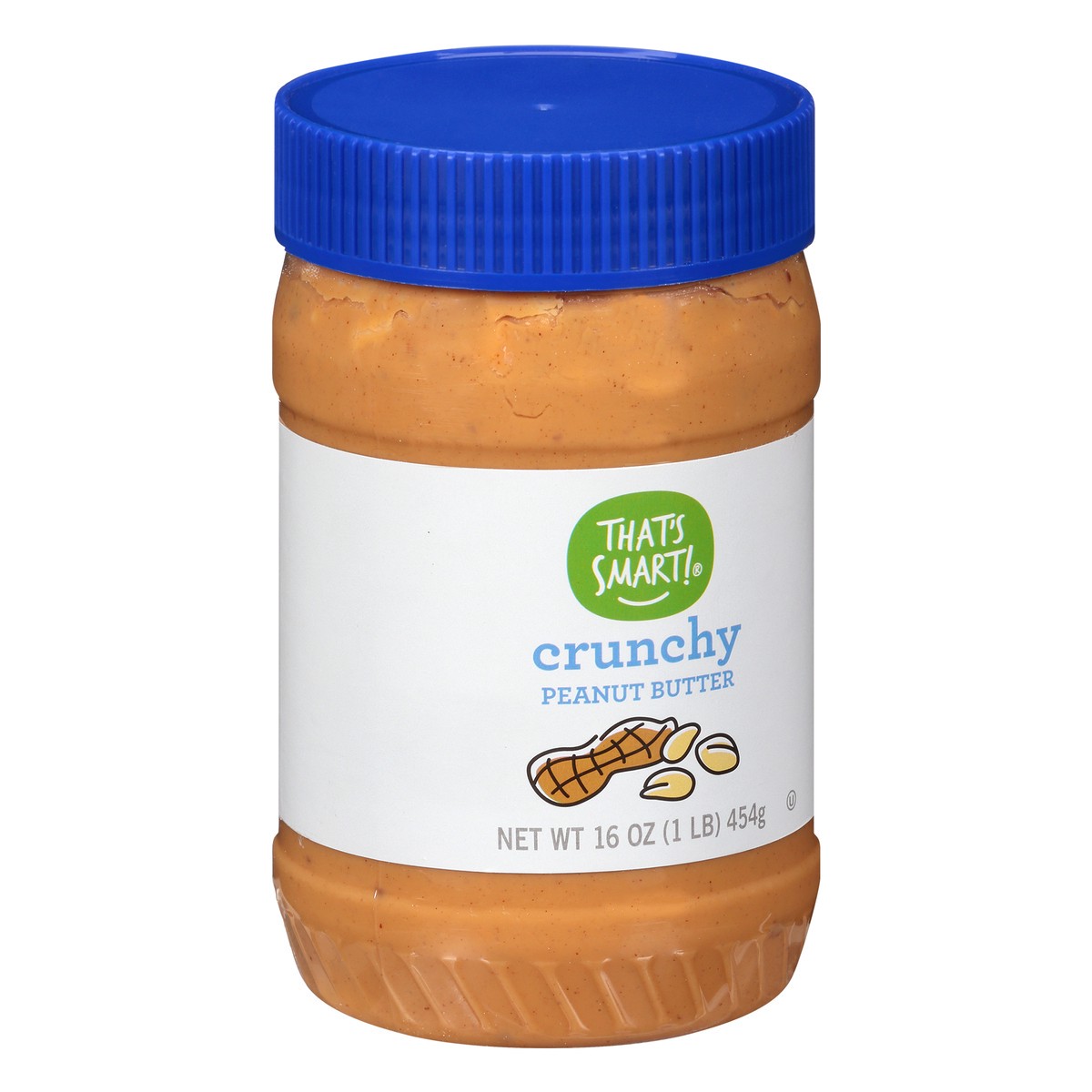 slide 2 of 9, That's Smart! Crunchy Peanut Butter 16 oz, 16 oz