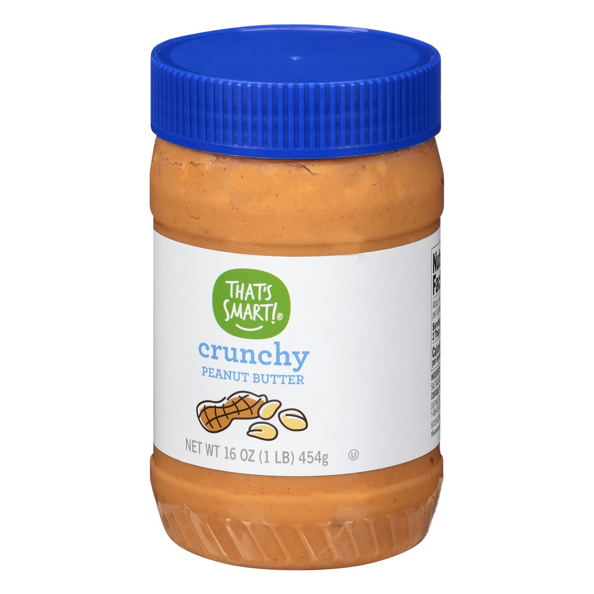 slide 3 of 9, That's Smart! Crunchy Peanut Butter 16 oz, 16 oz