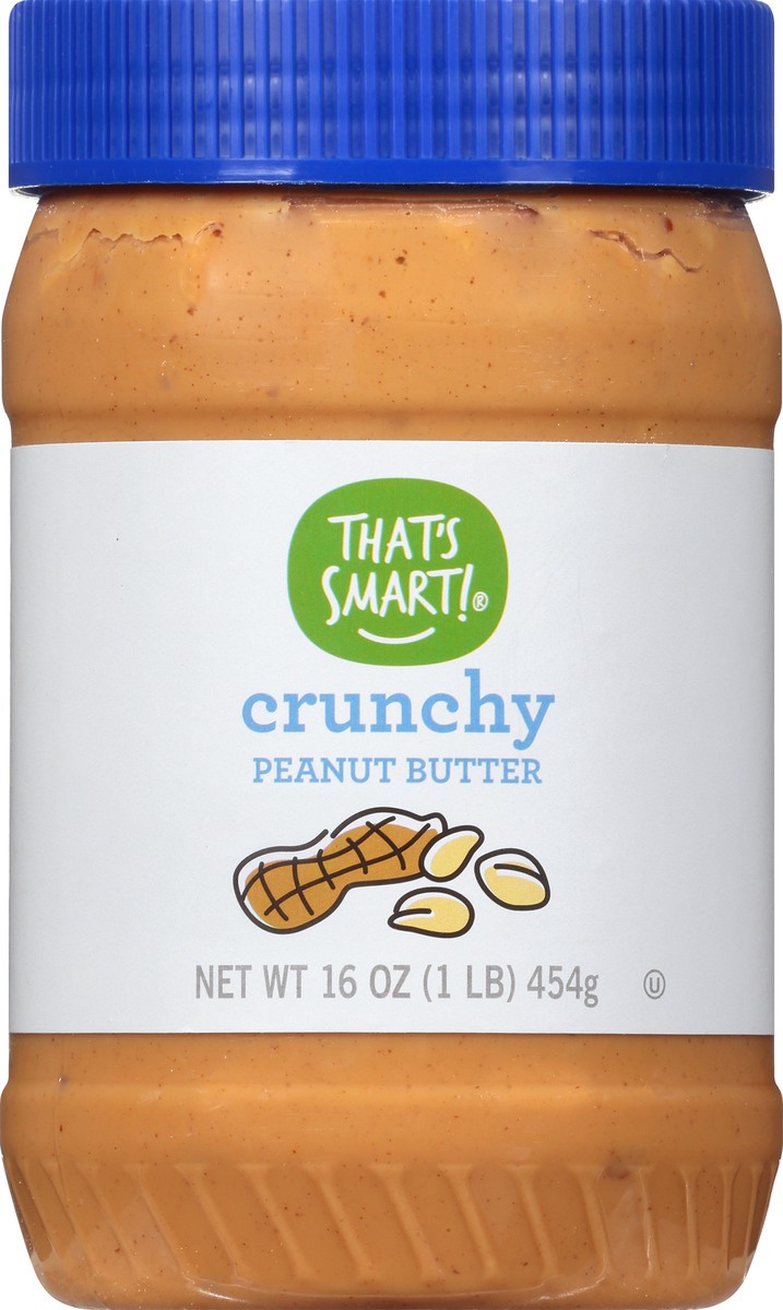 slide 6 of 9, That's Smart! Crunchy Peanut Butter 16 oz, 16 oz