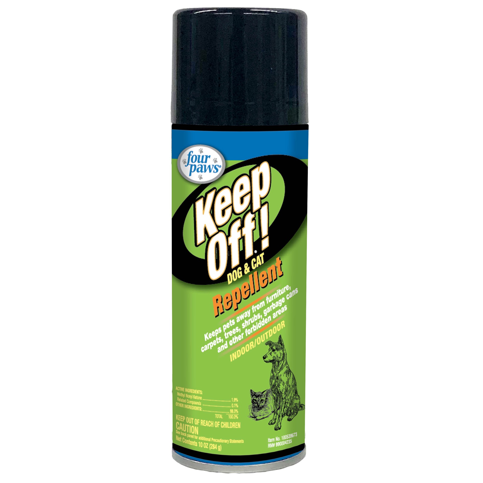 slide 1 of 7, Four Paws Keep Off! Dog and Cat Repellent Outdoors & Indoors Spray 10 Ounces, 1 ct