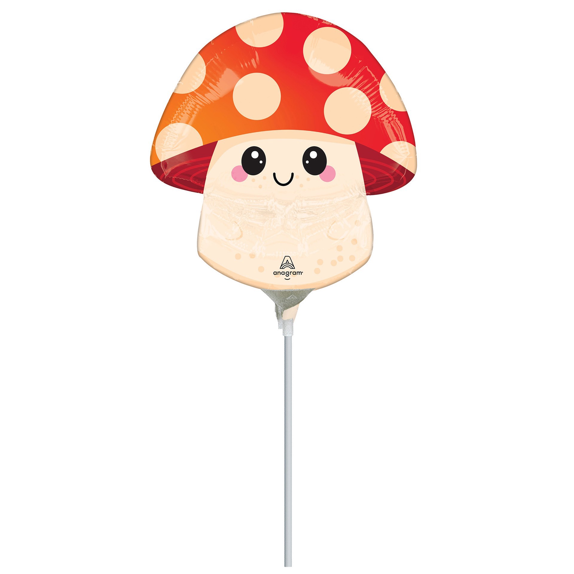 slide 2 of 2, Anagram 14" Food Friends Little Truffle Foil Stick Balloon, 14 in