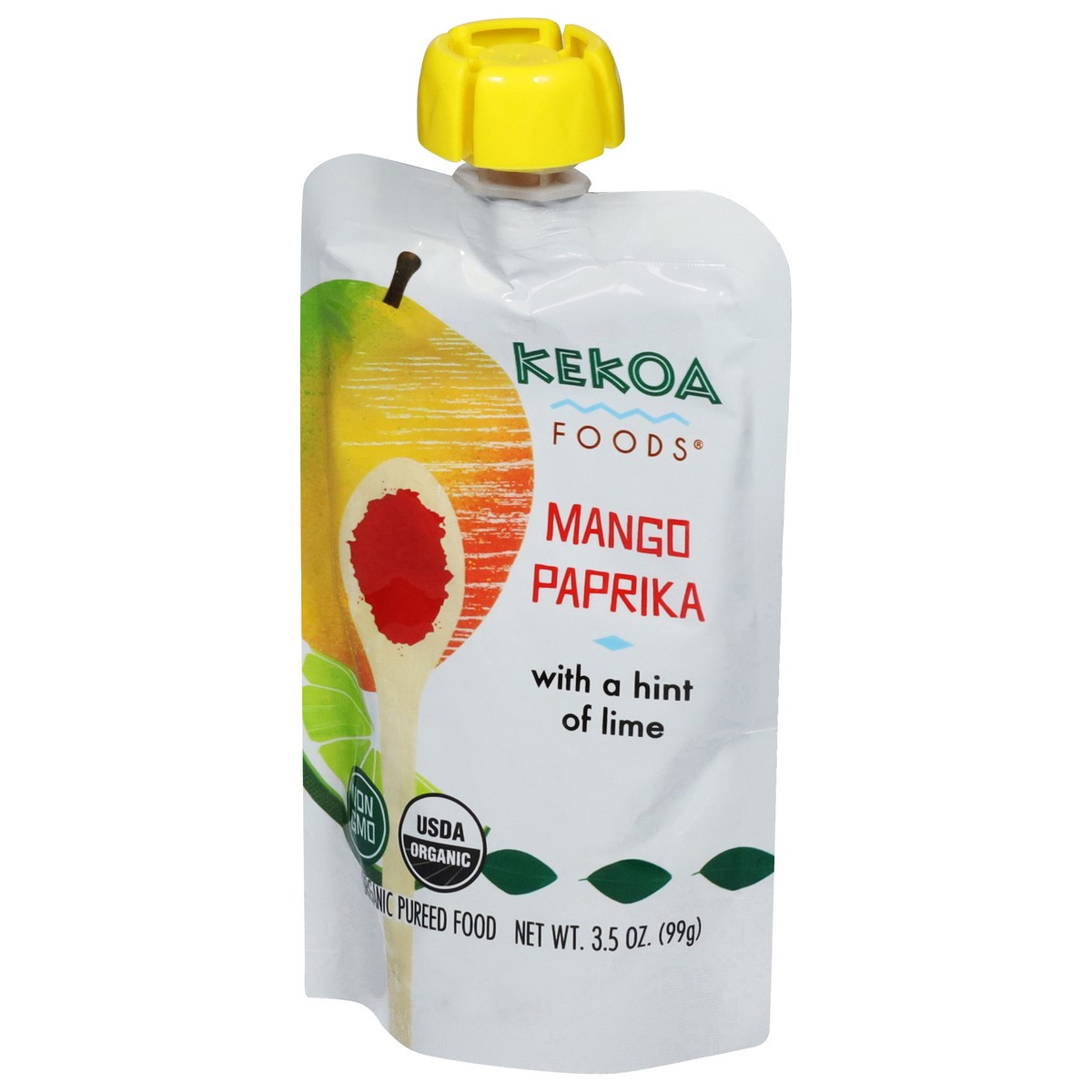 slide 10 of 13, Kekoa Foods Organic Mango Paprika Pureed Food with a Hint of Lime 3.5 oz, 3.5 oz