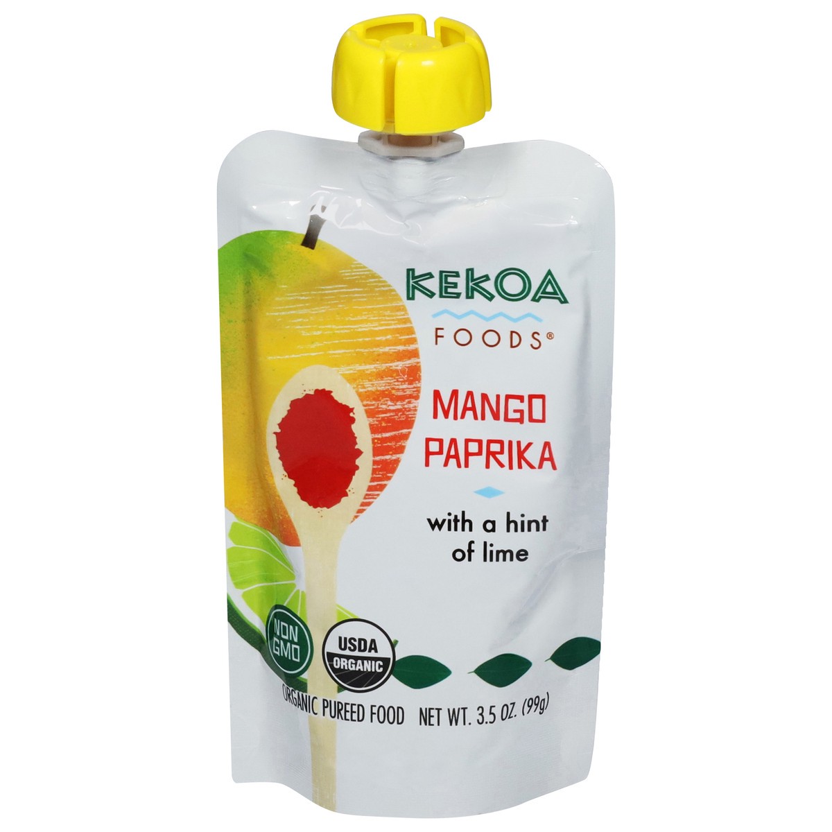 slide 4 of 13, Kekoa Foods Organic Mango Paprika Pureed Food with a Hint of Lime 3.5 oz, 3.5 oz