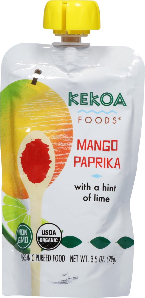 slide 8 of 13, Kekoa Foods Organic Mango Paprika Pureed Food with a Hint of Lime 3.5 oz, 3.5 oz