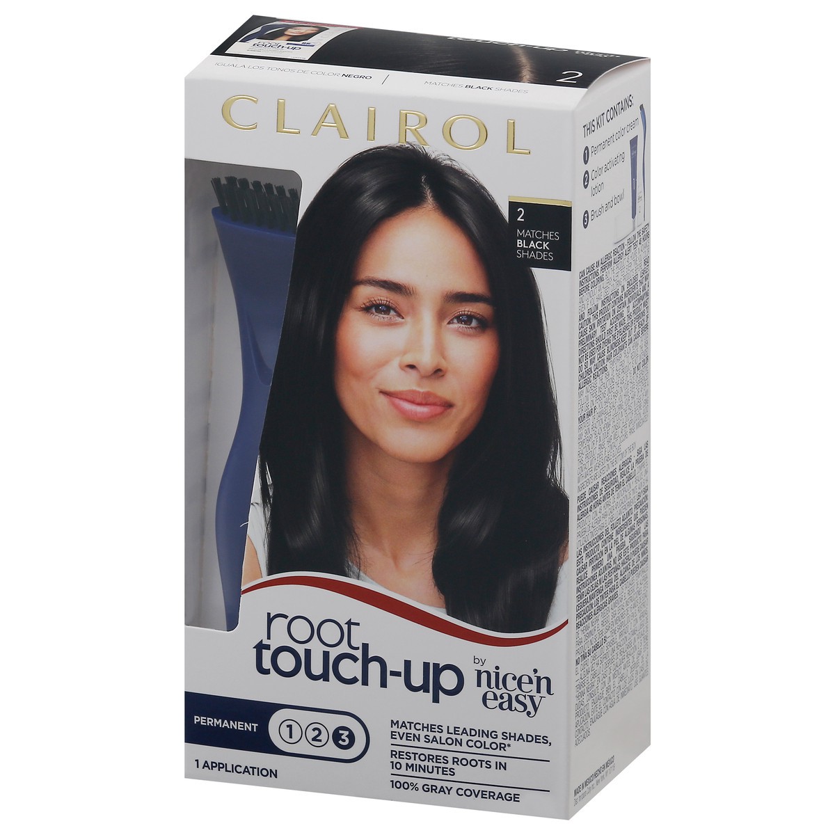slide 2 of 9, Nice 'n Easy Root Touch-Up Black 2 Permanent Hair Color 1 ea, 1 ea