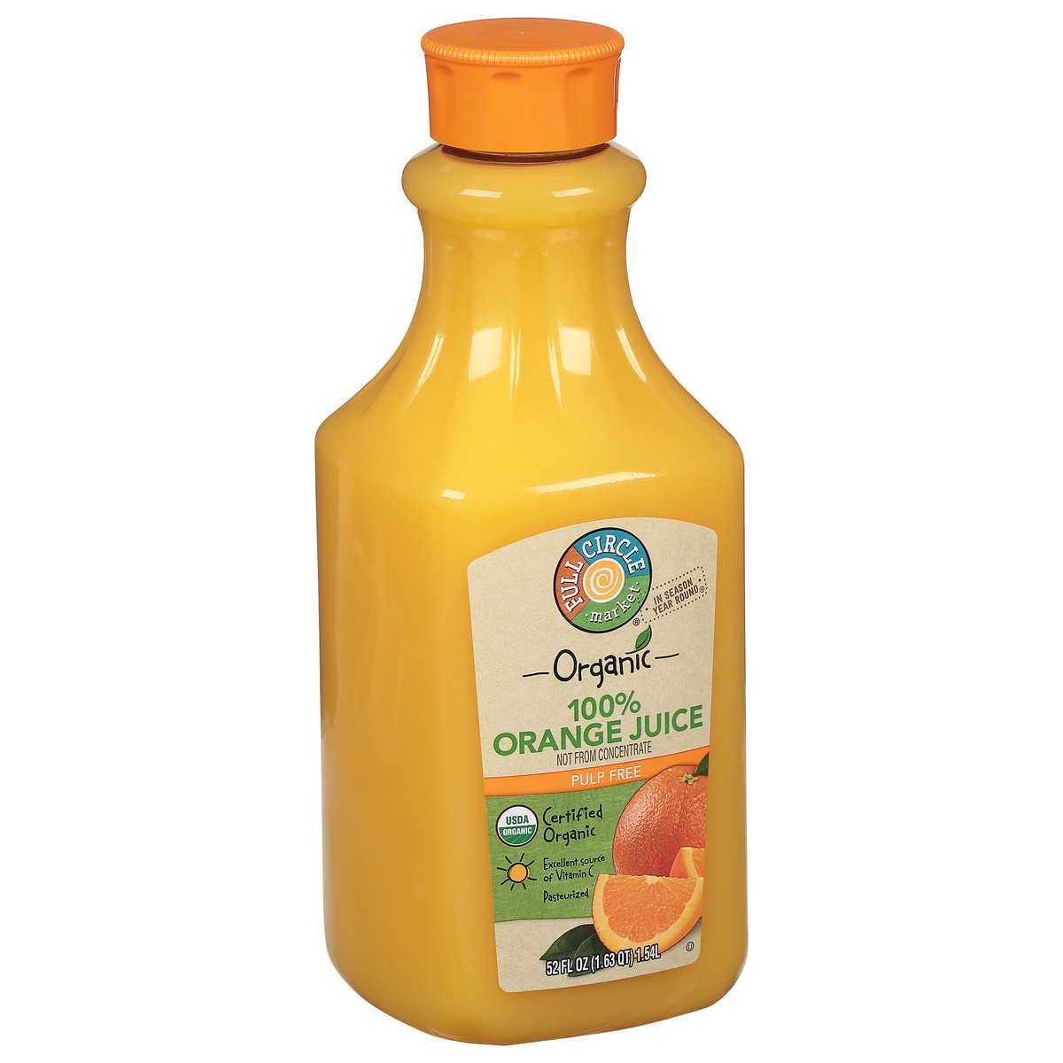 slide 6 of 14, Full Circle Market Organic Pulp Free Orange 100% Juice - 52 fl oz, 52 fl oz