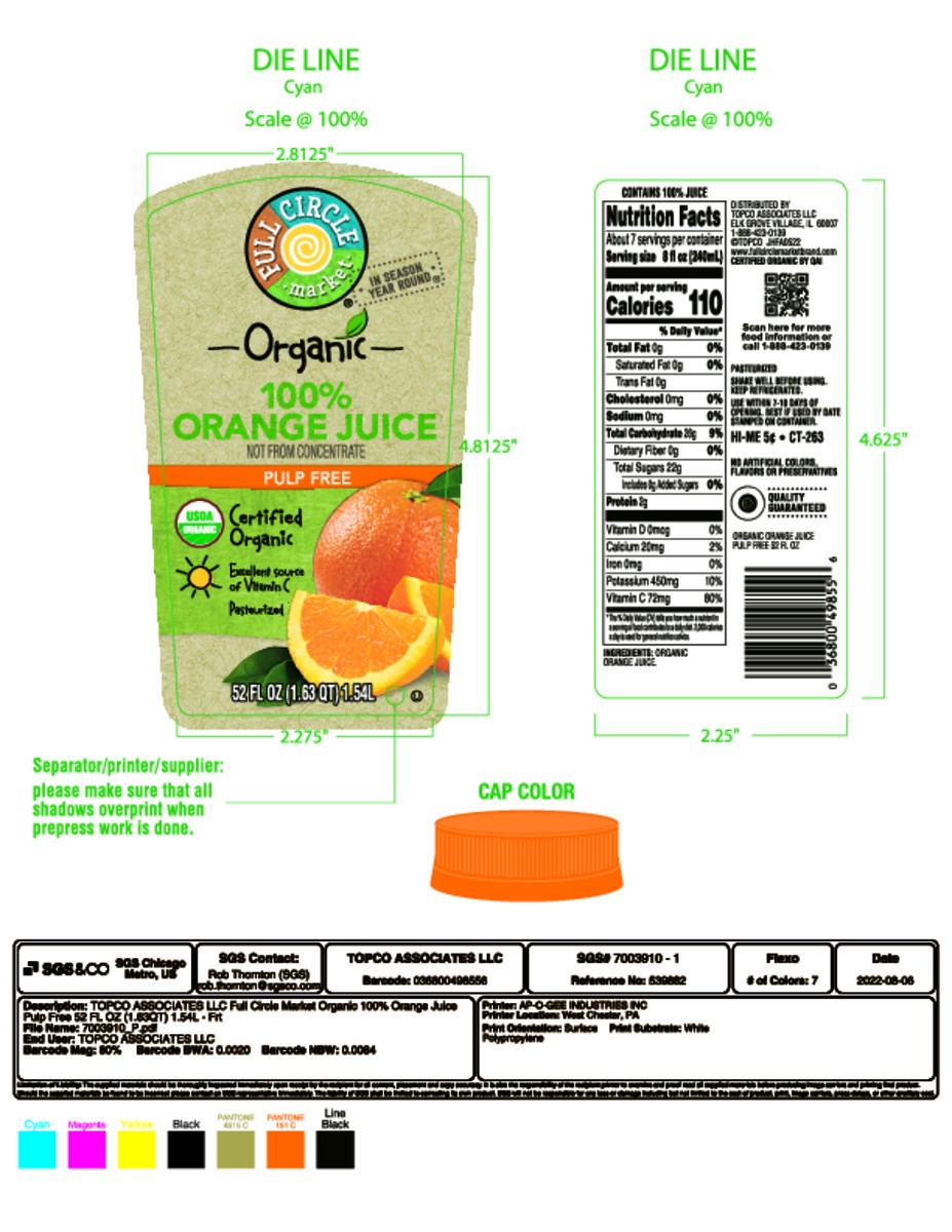 slide 8 of 14, Full Circle Market Organic Pulp Free Orange 100% Juice - 52 fl oz, 52 fl oz