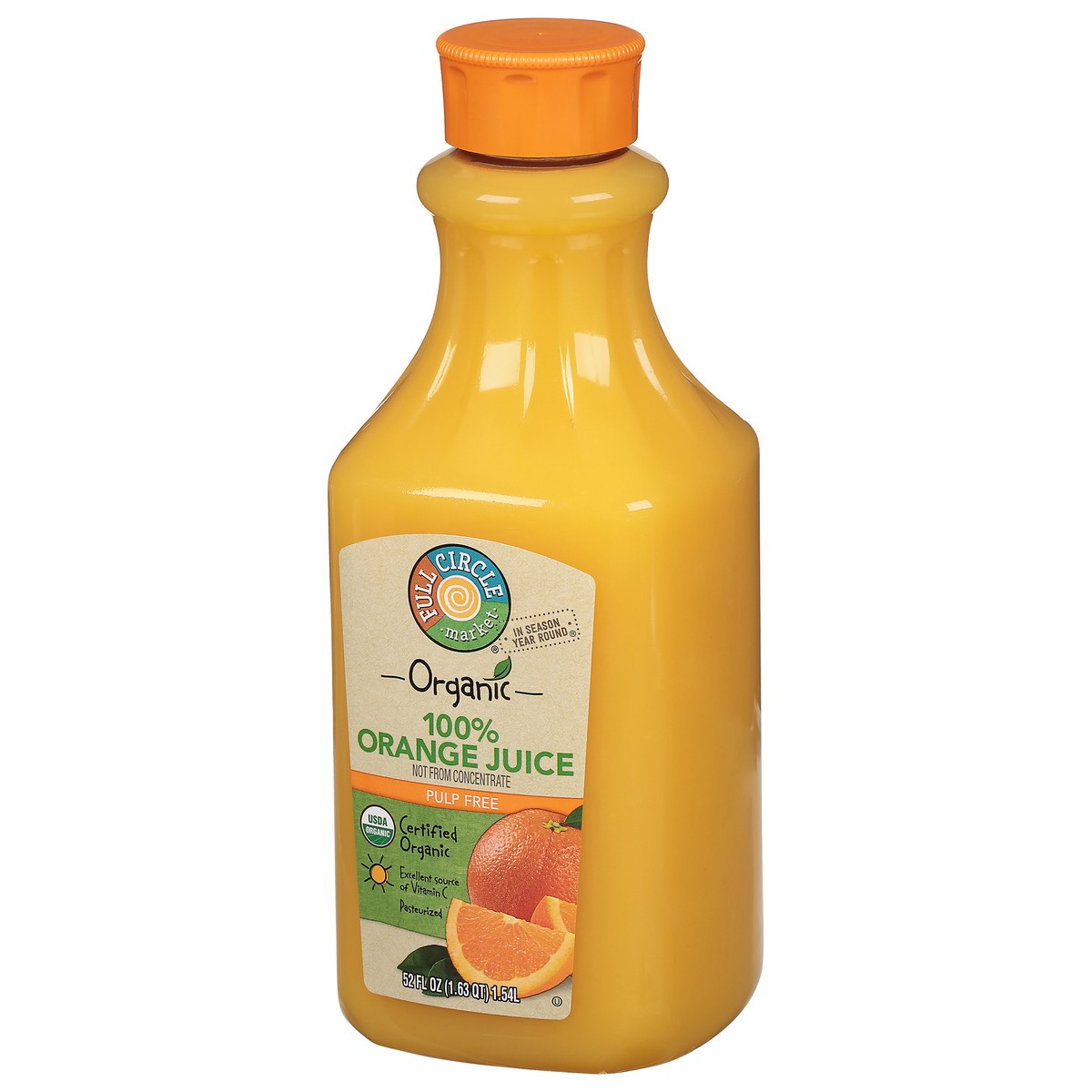 slide 5 of 14, Full Circle Market Organic Pulp Free Orange 100% Juice - 52 fl oz, 52 fl oz