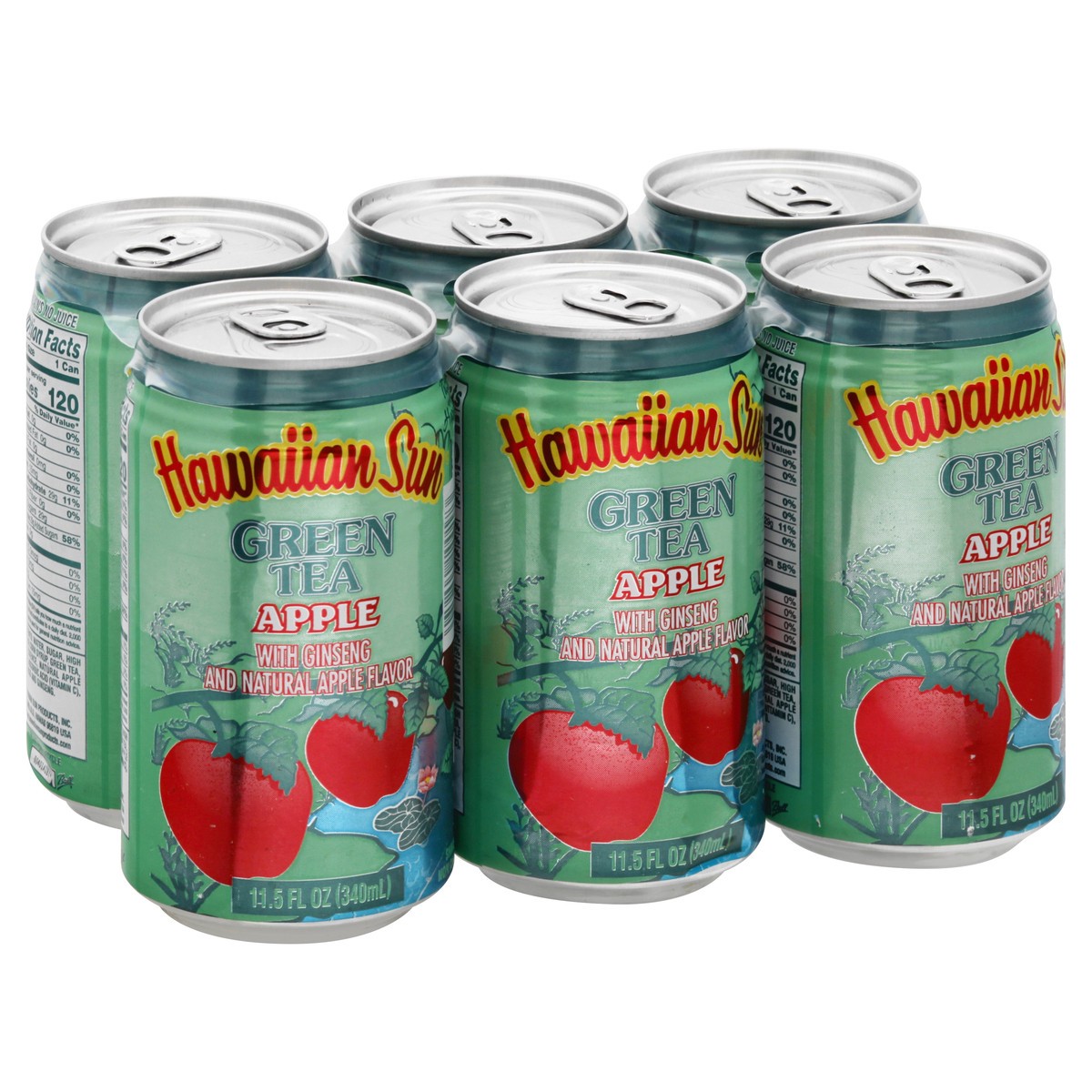 slide 2 of 10, Hawaiian Sun Green Tea, Apple - 6 ct, 6 ct